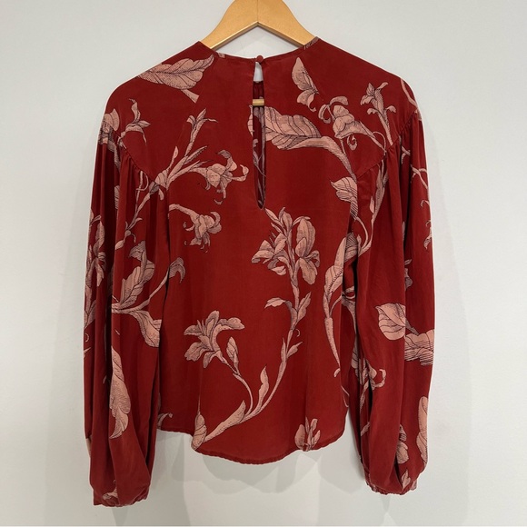 Johanna Ortiz Hecho Por Amor Printed Silk Blouse - Picture 3 of 6